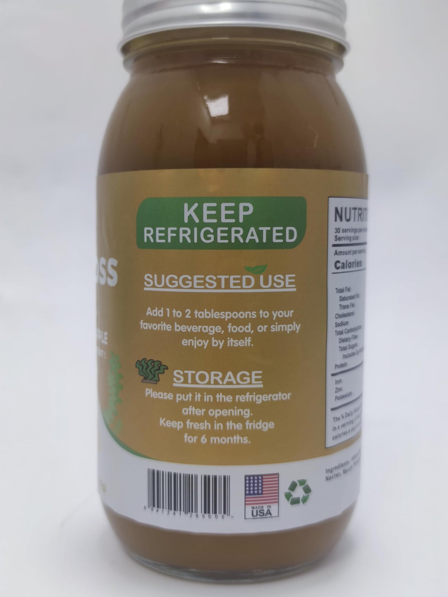 OALSE (28OZ Irish Sea Moss Gel Mango Pineapple Flavor - Natural Seamoss Gel with 92 Minerals and Vitamins - Non-GMO, Gluten-Free