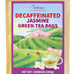 TeeLux Decaf Jasmine Green Tea Bags, Smooth Taste, 100 Count, Decaffeinated, Jasmine Scented