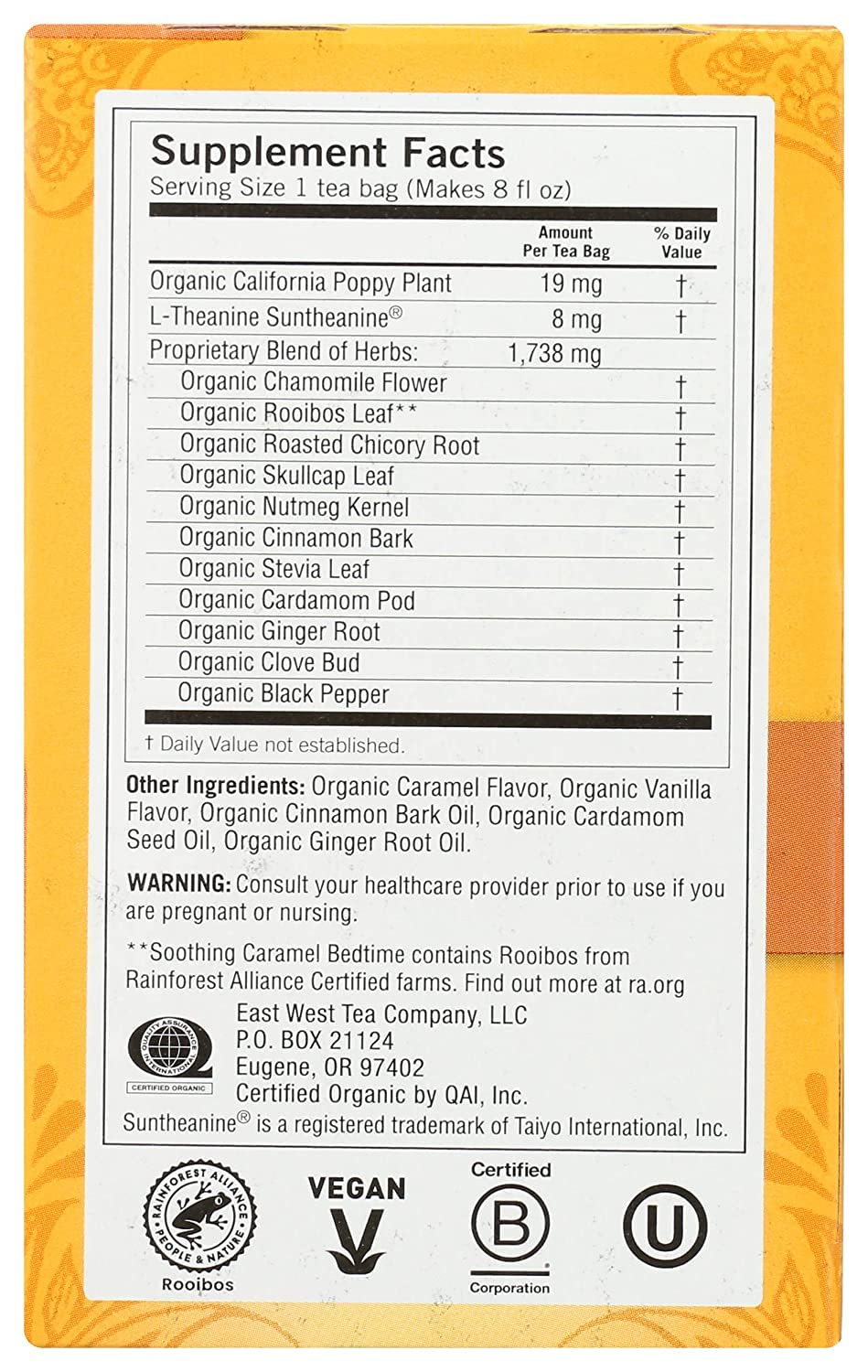 Yogi Tea, Soothing Caramel Bedtime, 16 Count - Pack Of 2
