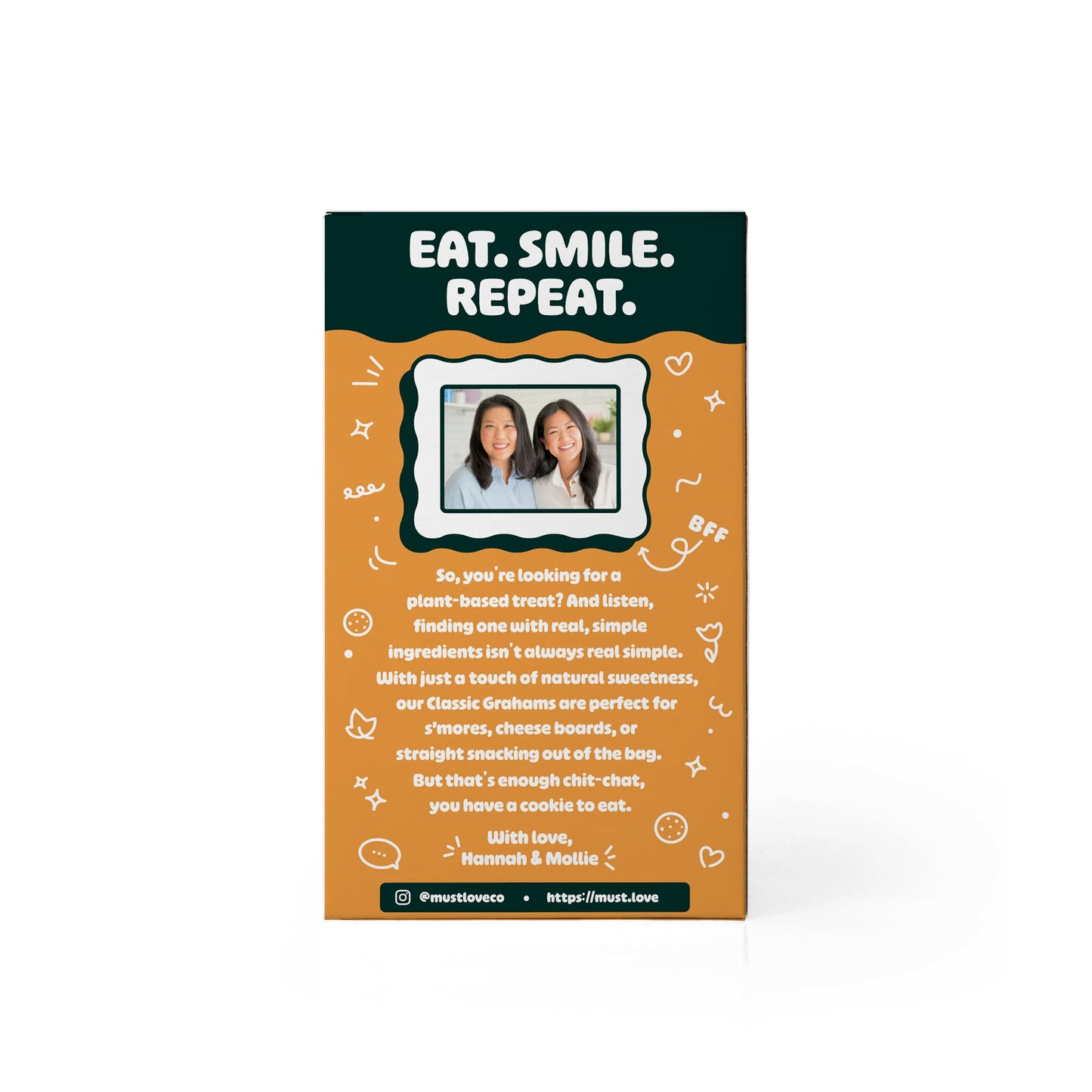 Must Love Classic Graham - No Added Sugar, Sweetened with Dates - Great for Pie Crust, Mini Smore, Cheese Boards - Simple Ingre