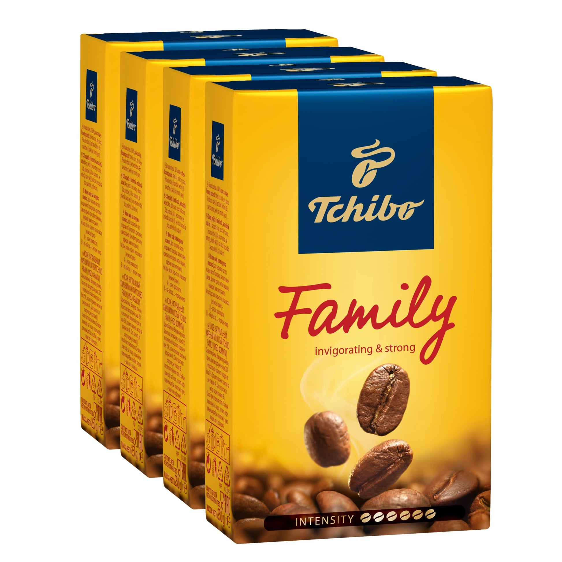 Tchibo Family Ground Coffee 8.8Oz / 250G Each (Pack Of 4)