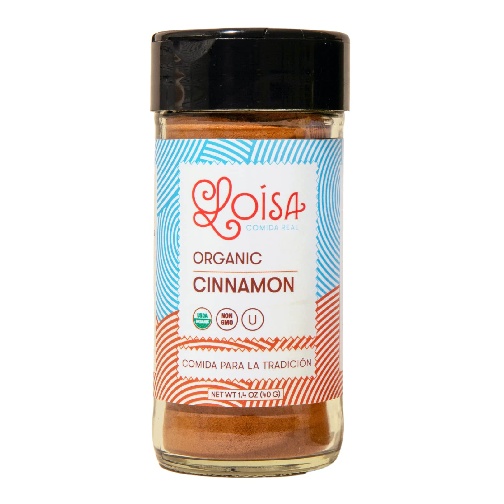 Loisa Cinnamon Seasoning, USDA Organic, Non-GMO, No-MSG, No Preservatives, No Artificial Coloring, No Artificial Flavors, 2.3oz,
