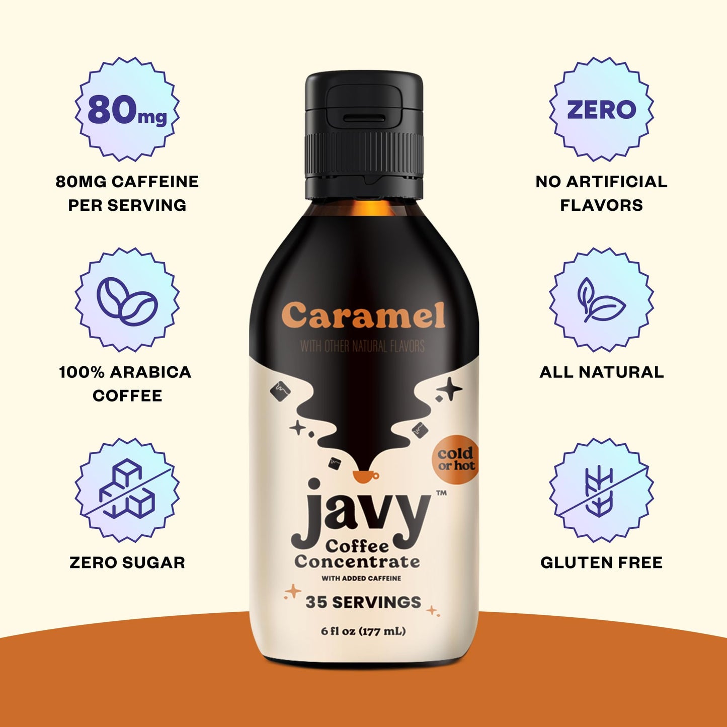 Javy Coffee Cold Brew Coffee Concentrate, 6 Fl Oz, Instant Iced Coffee, Black