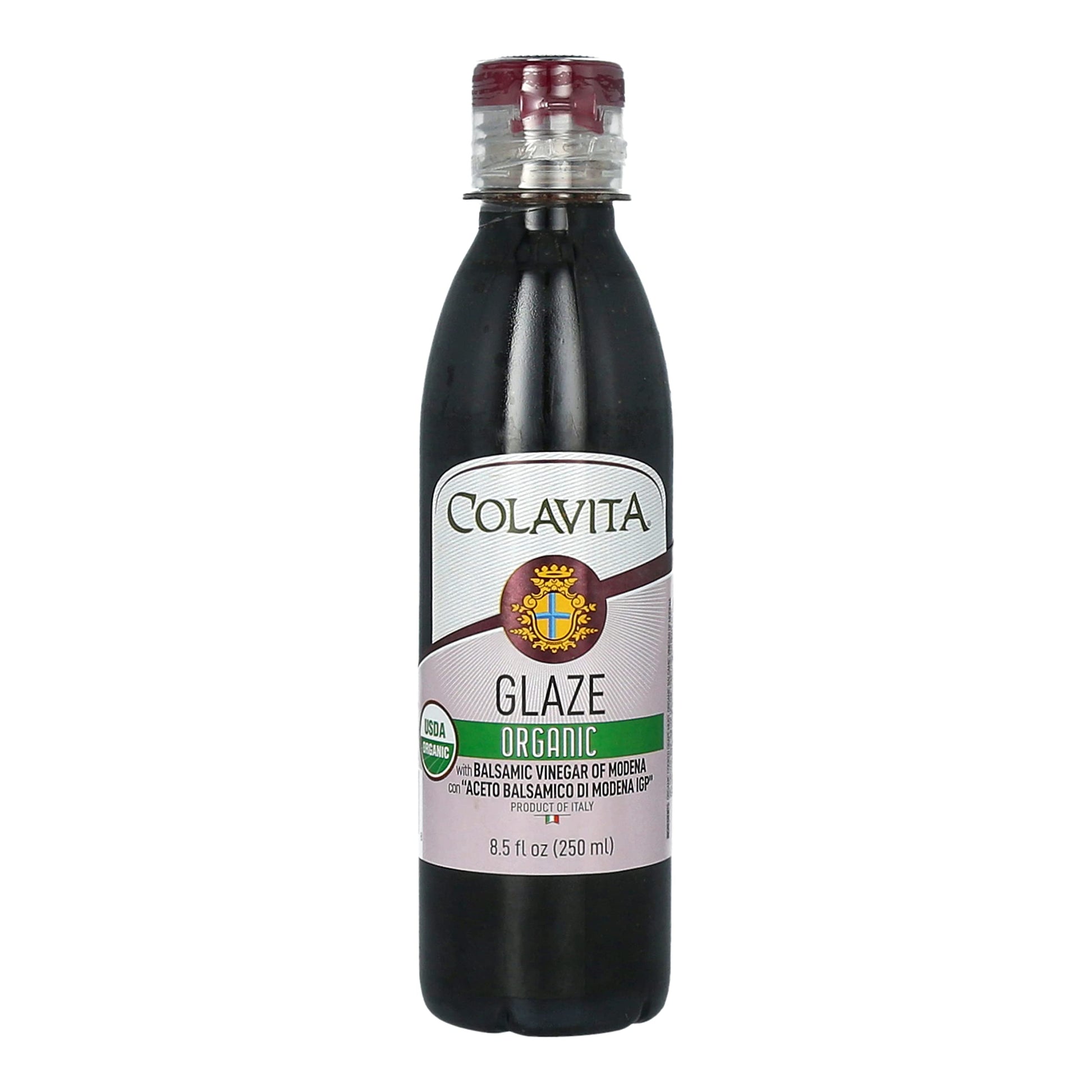 Colavita Organic Balsamic Glaze Squeeze Bottle Imported From Italy - 8.5 Fl. Oz | 250 Ml