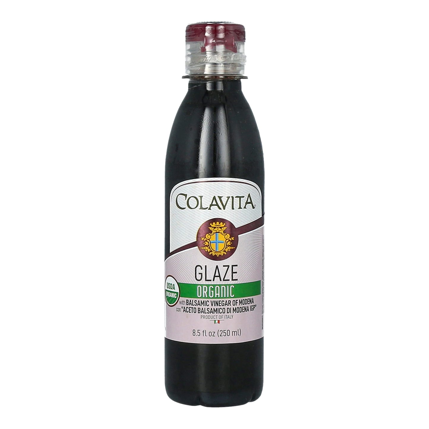 Colavita Balsamic Glaze - Organic, 8.5 Fl Oz (Pack of 1) Squeeze Bottle, Imported from Italy