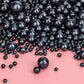 Twisweet Black Pearl Sprinkles for Cake Decorating, Edible Sugar Pearls for Baking, Mix Size, Cake Topper Cupcake Cookie Ice Cre