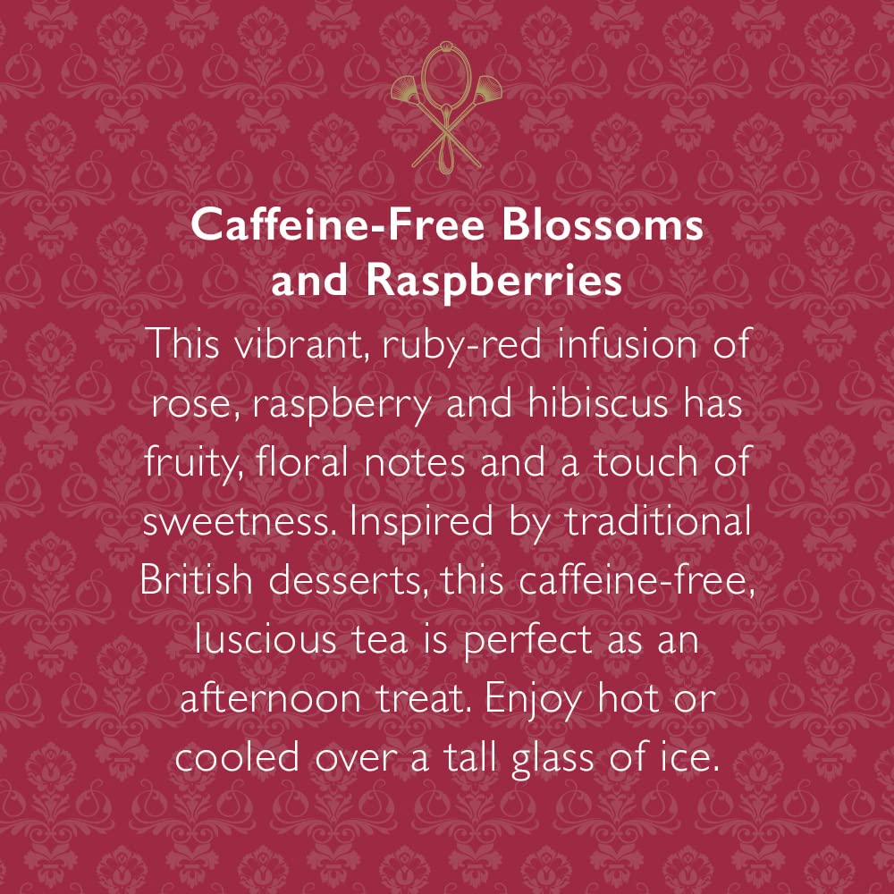 The Republic of Tea Premium English Rose Tea, Caffeine Free, 36 Tea Bags, DART502, One Color