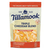 Tillamook Triple Cheddar Blend Cheese, Farmstyle Shredded, RBST Free, Halal, Vegan, 8 Ounces (Pack of 12)