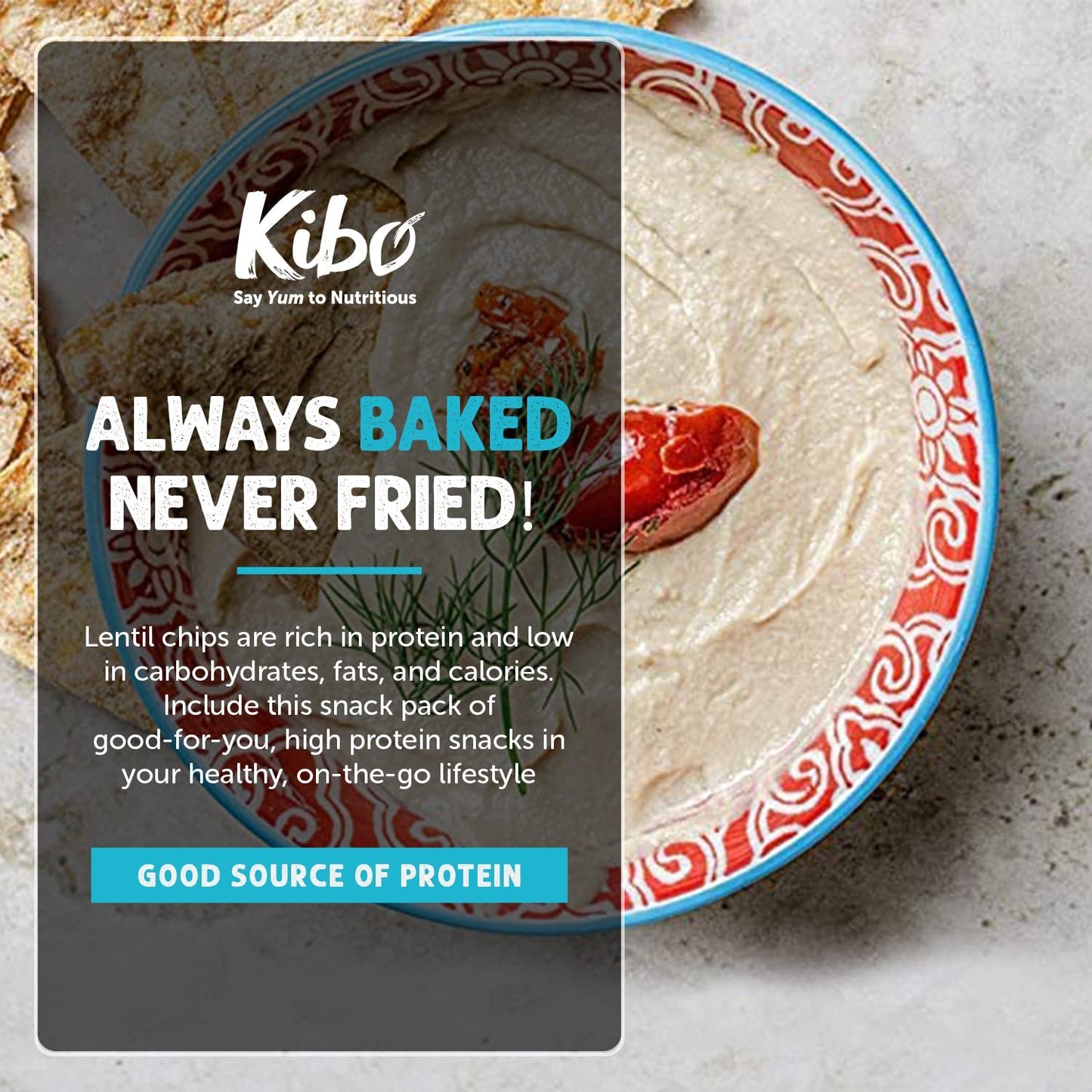 Kibo Chickpea Chips 3 Flavor Variety Pack - High Protein-Fiber, Plant-Based, Gluten-Free, Non-GMO, Vegan, Made with Real Veggies