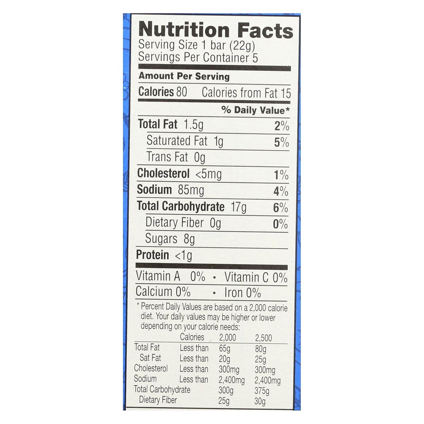 Annie 'S Homegrown, Snack Bars, Og2, Crsp, Orign, Pack Of 8, Size 3.9 Oz, (95%+ Organic)8
