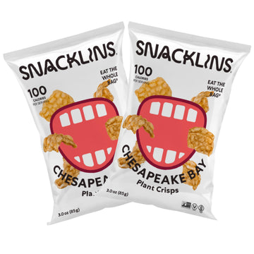 SNACKLINS Plant Based Crisps - Chesapeake Bay - Vegan Healthy Snacks - Gluten Free, Grain Free, Plant Based Crisps, 100% Kosher 