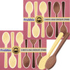 Fruidles Milk And White Chocolate Spoons, Candy Hot Chocolate Stirring, Gourmet Milk Cocoa Edible Spoon Stirrers, Non-GMO, Dairy