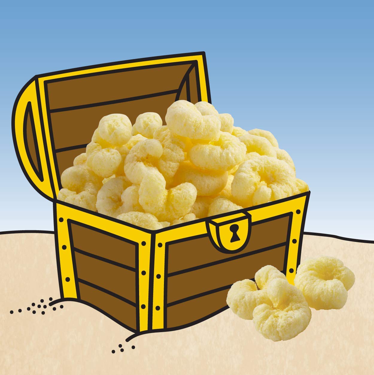 Pirates Booty Snack Puffs, Aged White Cheddar, 12ct, 6oz Grocery Size Bags, Gluten Free, Healthy Kids Snacks