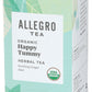 Allegro Tea Organic Happy Tummy Tea Bags, 20 Count, Herbal Blend, Caffeine-Free