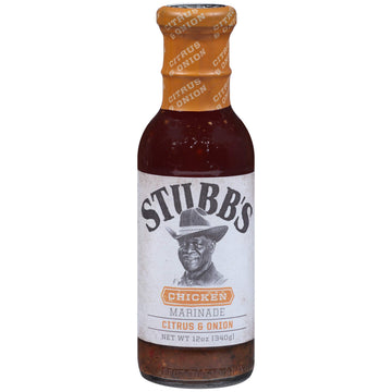 Stubbs Citrus & Onion Chicken Marinade, 12 oz, Pack of 4, Great for Grilling and Marinating Chicken