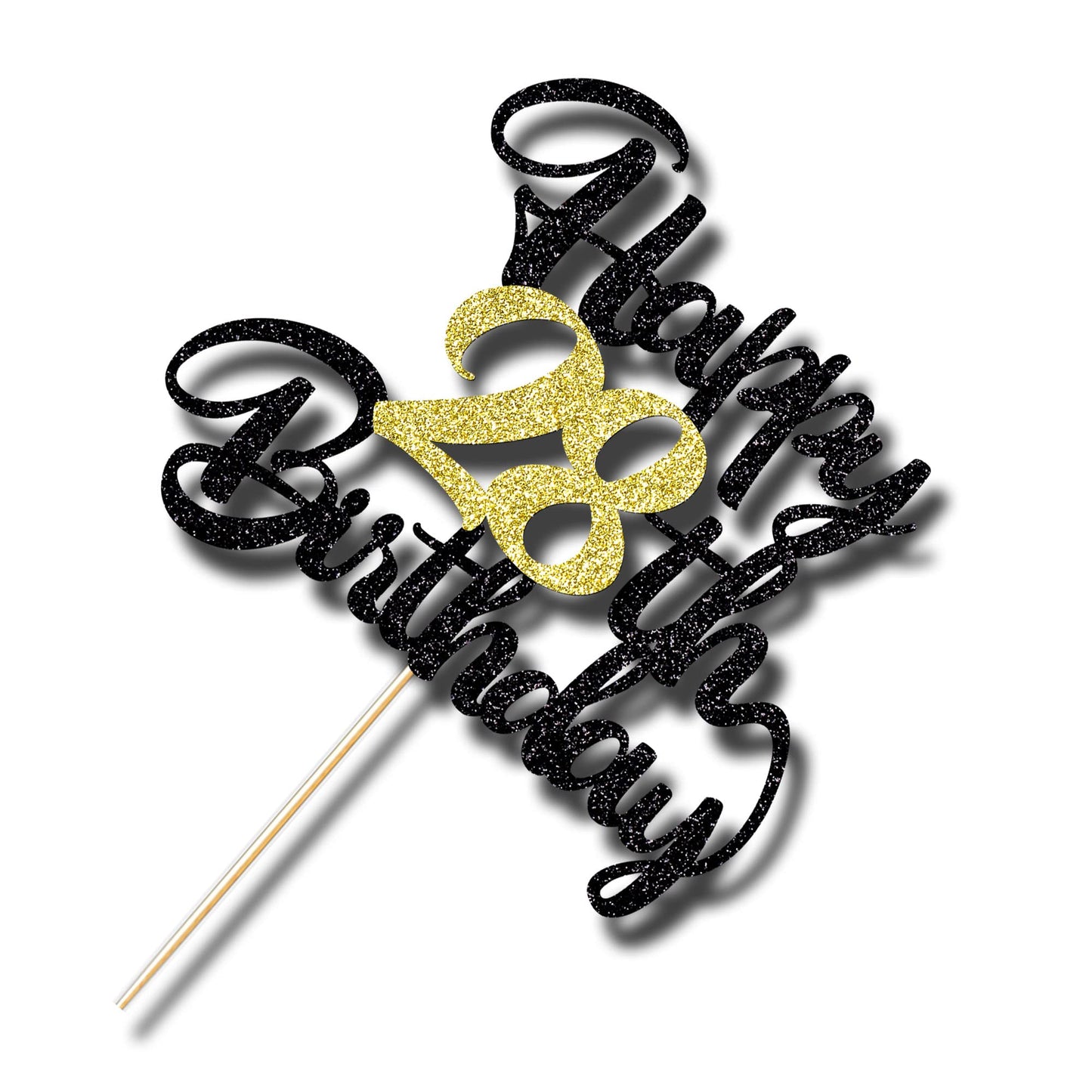 Klionjor 28Th Birthday Cake Topper - Happy Birthday Decoration For 28Th Birthday Party - Gift Plugin