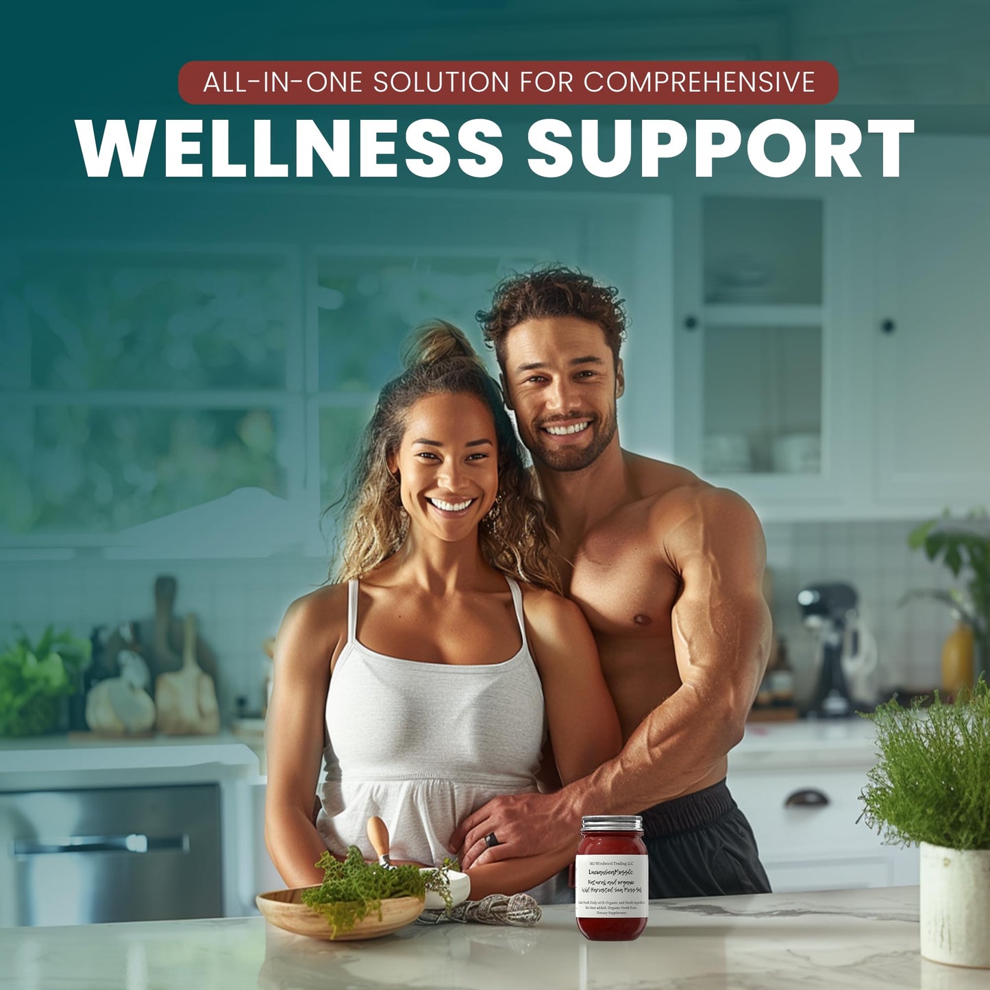 MG Windward Trading LLC Full Spectspirit-inspired flavor Sea Moss Gel - Organic, 16 oz, Wild Harvested, Immune and Digestive Support