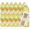 Lipton Green Tea Pineapple Mango, 16.9 fl oz Plastic Bottle, 12 Pack, Includes 15 Sugarcane Straws
