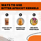 Berrilys Organic Bitter Apricot Kernels - Usda Certified Organic Bitter Apricot Seeds - Natural & Non-Gmo, Enhanced Quality Kernals, No Sulfur Or Additives - 16 Oz