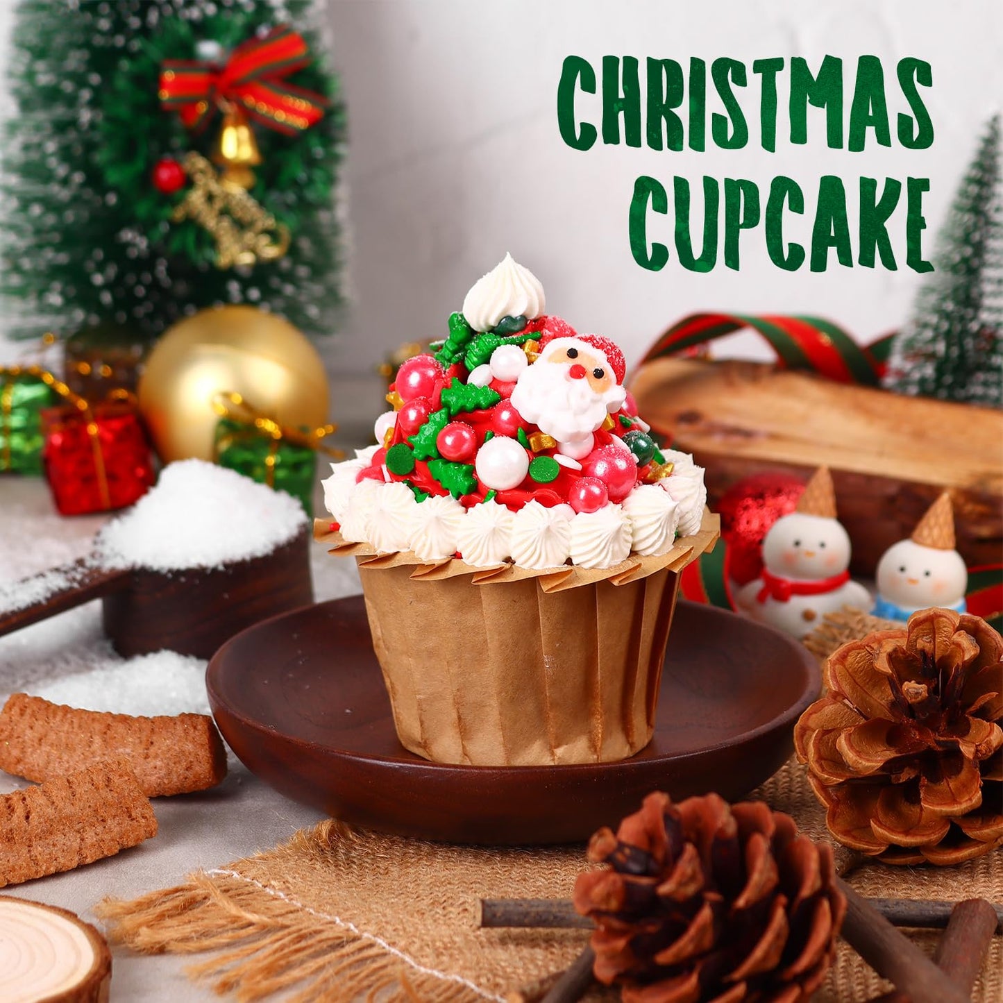 Sprinkles For Cake Decorating 7Ounce, Edible Star Christmas Tree Sprinkles For Cupcake Toppers, Cookie, Ice Cream Decorations Ch