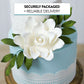 Global Sugar Art Magnolia Leaf Sugar Cake Flower Sprays, 4 Count By Chef Alan Tetreault