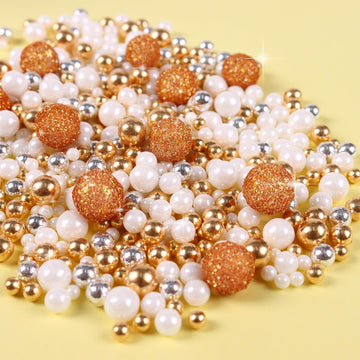 Gold Sprinkles for Cake Decorating 4.23ounce - Sparkle Pearl Sprinkles for Cupcake Toppers, Ice Cream, Candy, Cookie Decorations