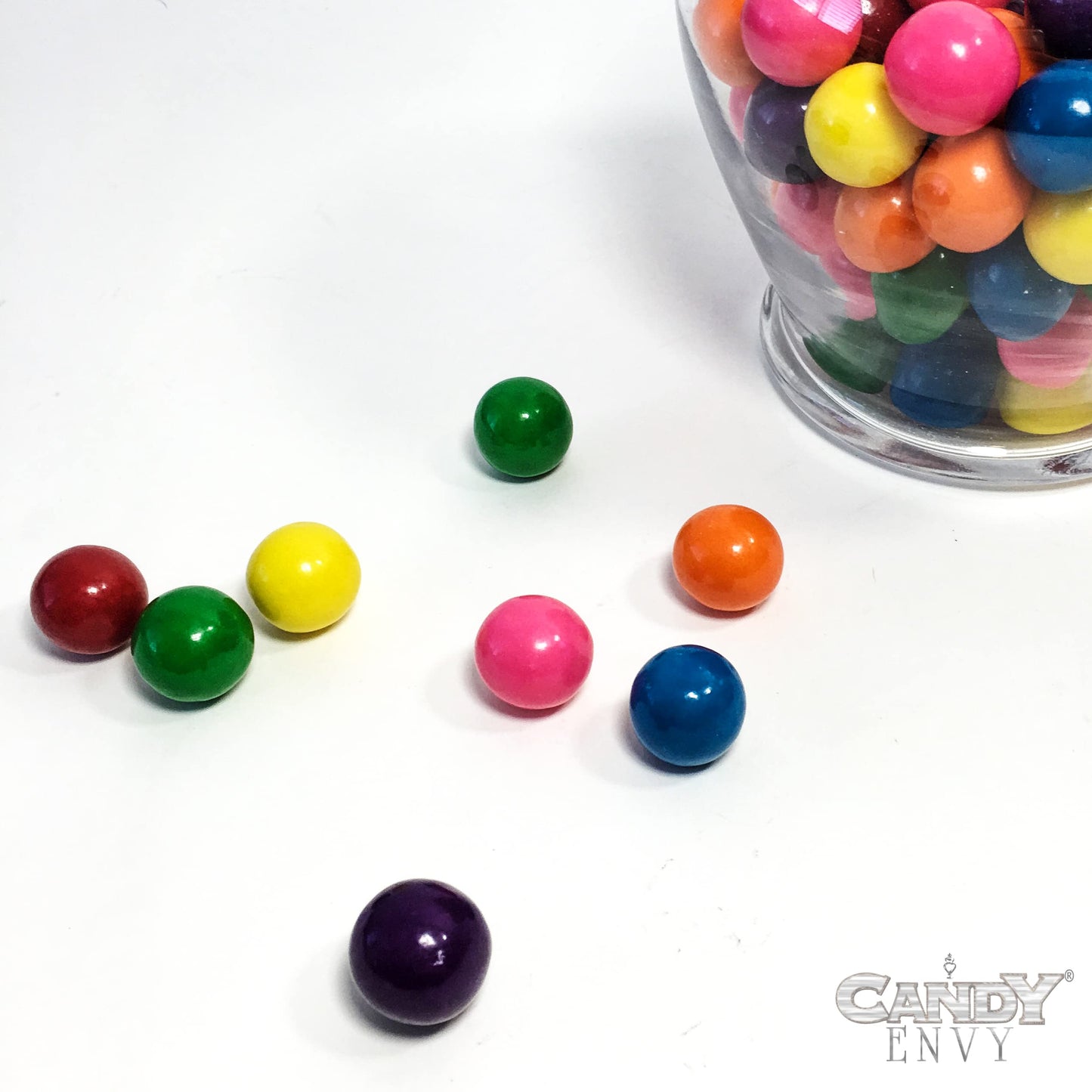 Candy Envy - Assorted 1 Inch Gumballs - 2lb Bag - Approximately 113 Gumballs Per Bag - North American Made & Kosher Certified