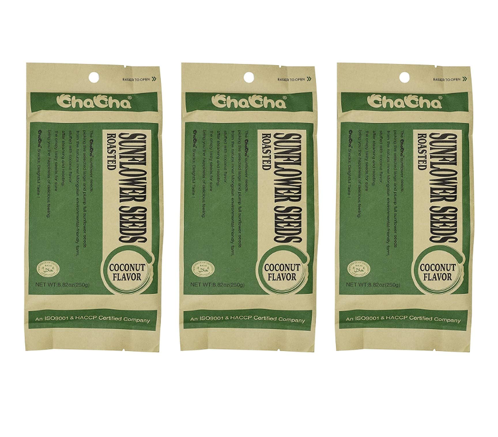 Chacha Coconut Flavored Roasted Sunflower Seeds (3 Pack, Total Of 750G)