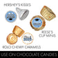 Powder Blue Graduation Party Stickers For Kisses Candy, Chocolate Drops, 2025 Grad Party Favors - 180 Count