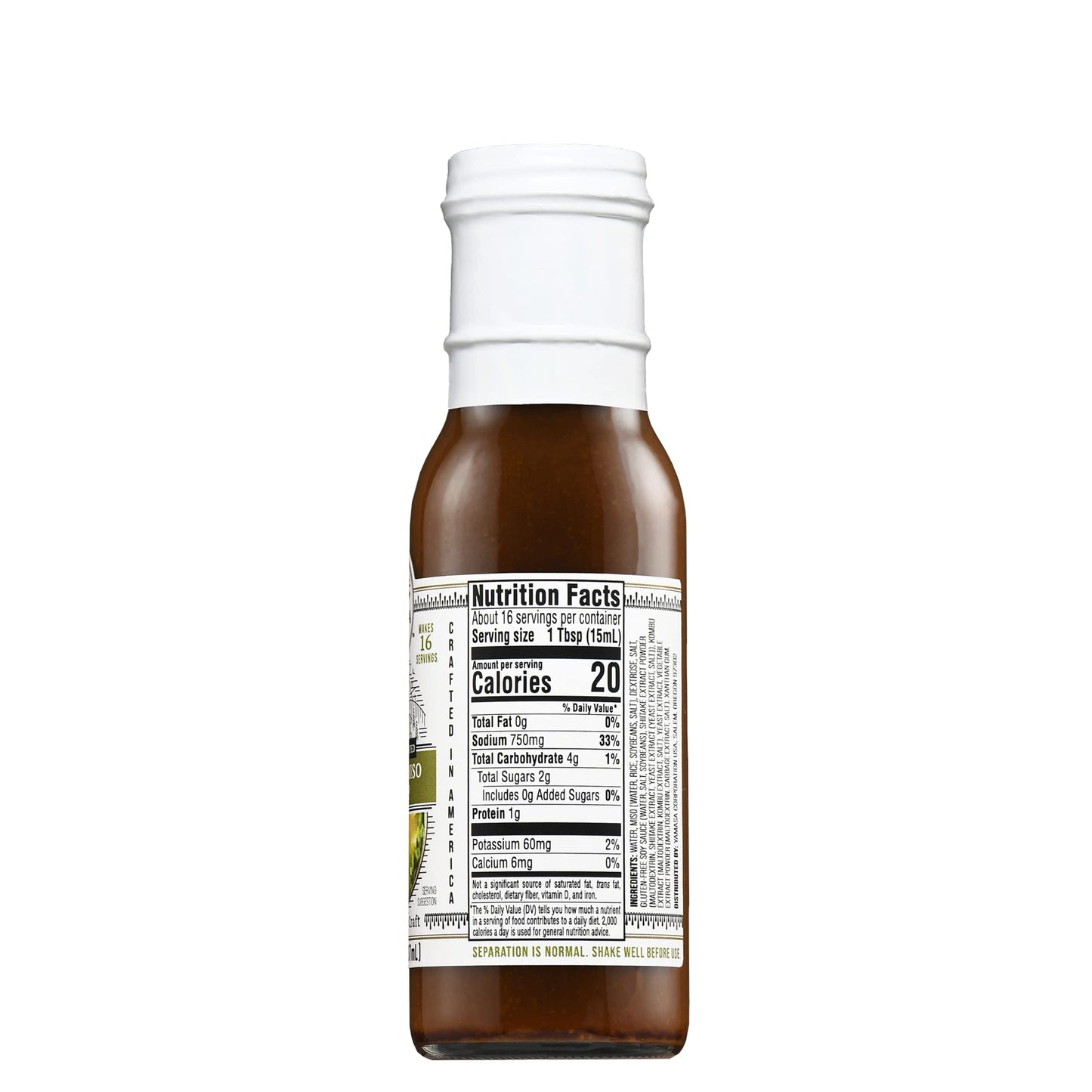 Yamasa, White Miso Soup Concentrate, Japanese Tradition, Non-Gmo, No Msg Added, No Fish, Serves 16 Bowls, 8Fl Oz