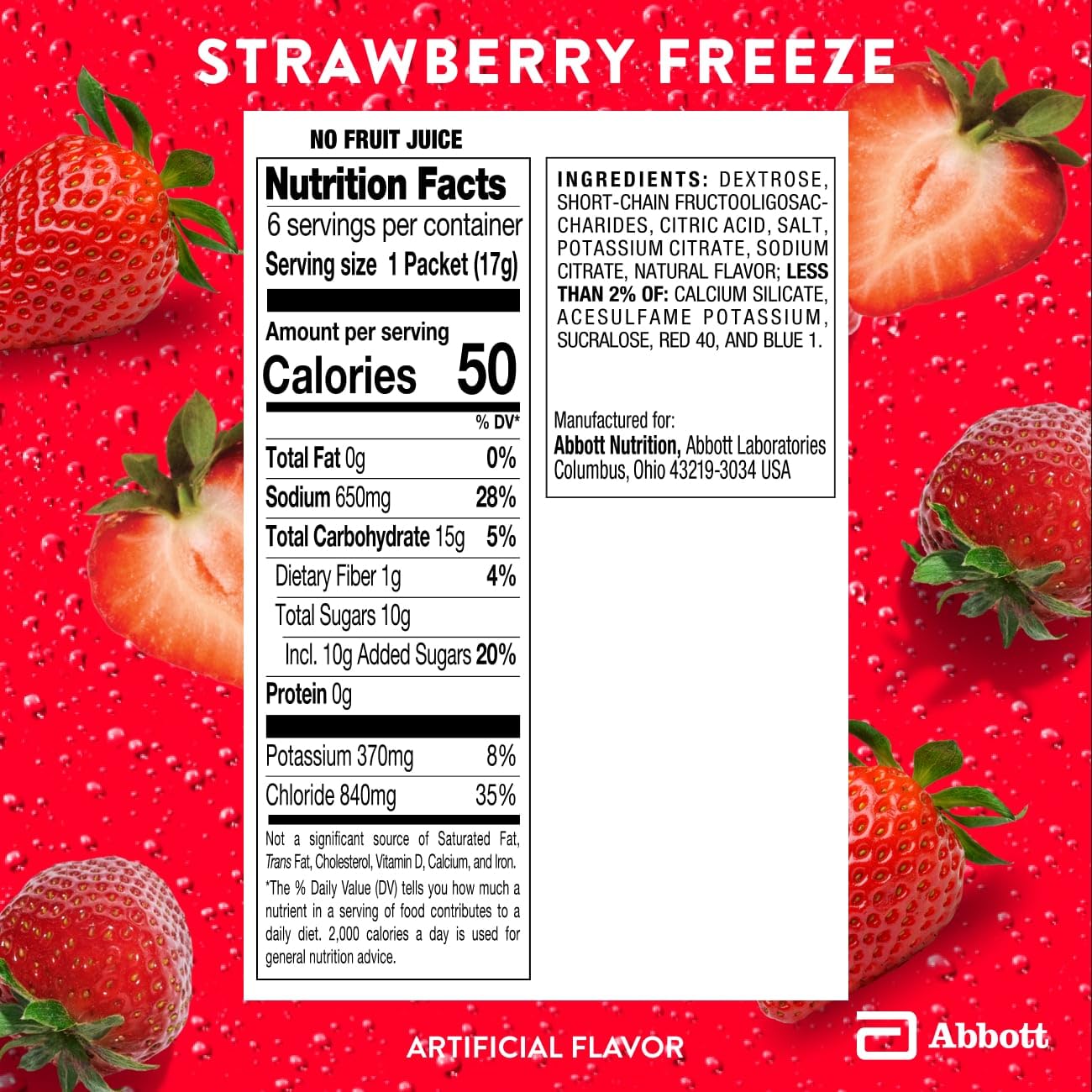 Pedialyte Advancedcare Plus Electrolyte Powder, With 33% More Electrolytes And Preactiv Prebiotics, Strawberry Freeze, Electroly