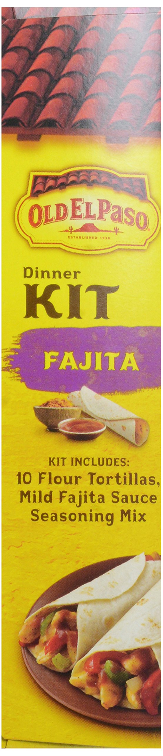 Old El Paso Fajita Dinner Kit with Flour Tortillas & Mild Sauce, 12.5 oz, Easy Meal Prep, 10 Ct