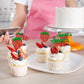 Gyufise 24Pcs Strawberry One Cupcake Toppers Glitter Sweet One First Birthday Cupcake Picks For Fruit Theme Baby Shower Kids 1St