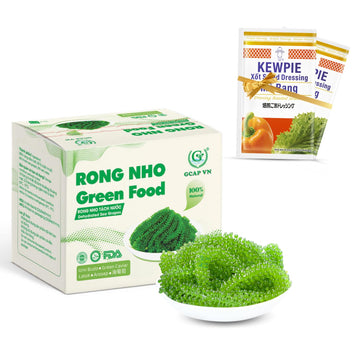 GCAP Sea Grapes Dehydrated Umibudo Seaweed Superfood 200g (10 Packs) – Vegan, Gluten-Free, Ready to Rehydrate