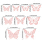 Gyufise 36 Pack Rose Gold Glitter 3D Butterfly Cupcake Toppers Hollow Butterfly Cake Decorations For Birthday Wedding Fairy Part