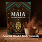 Maia Ceremonial Cacao - 100% Pure Natural  Enhanced with Flavanol  Theobromine  Magnesium & Natural Flavonoids Blend  For Mental Clarity  Focus  Energy Boost & Mood Elevation  Zero Sugar  Non-GMO  Vegan