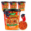 DELIEF Tteokbokki Cup Original Flavor (Sweet and Spicy) 4.23oz(120g) Korean Street Food Korea Instant Rice Cake Snack, 4 Packs