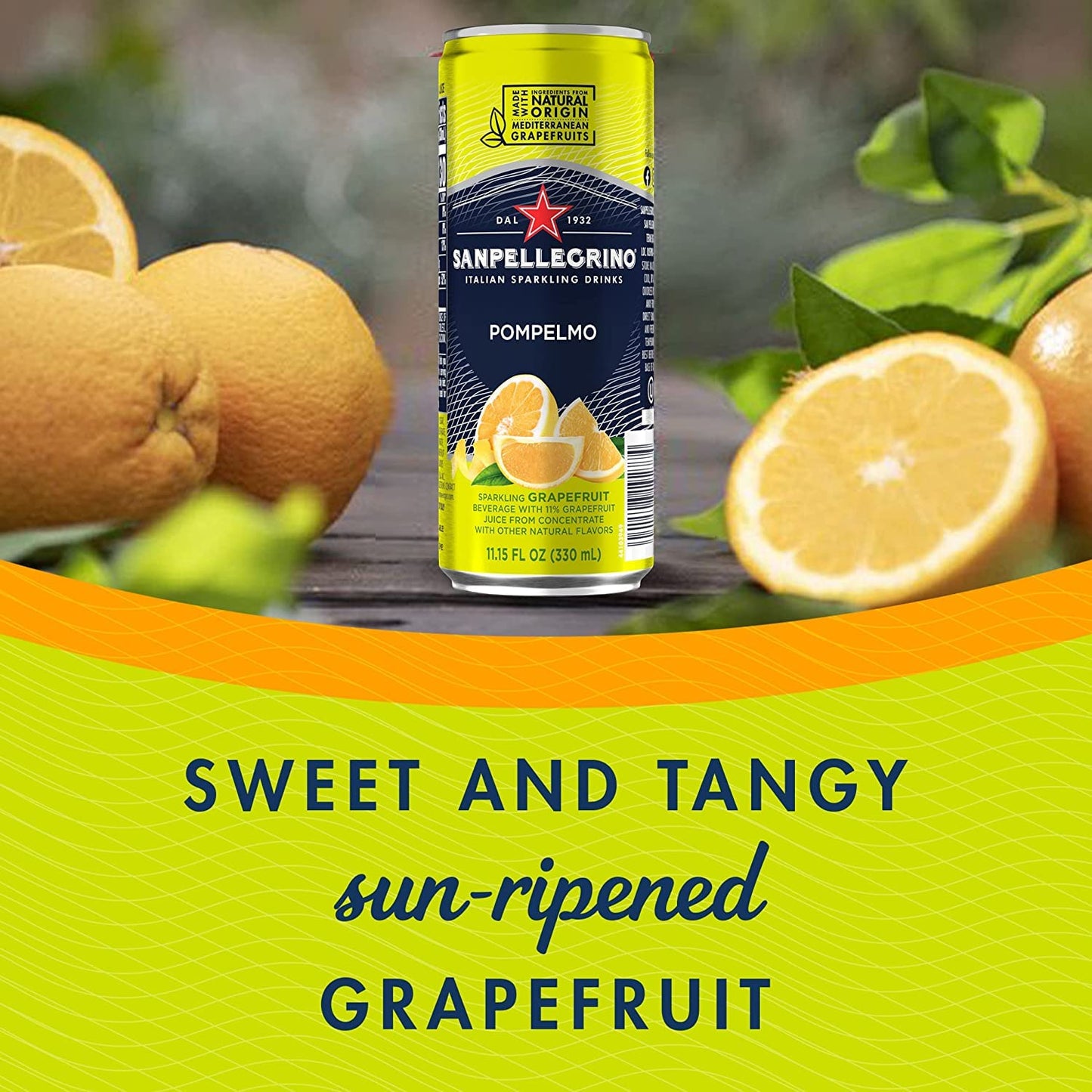 San Pellegrino Sparkling Fruit Beverages Variety Sampler Pack - 11.15 Fl Oz Cans (12 Pack) - Refreshing Flavor Selection