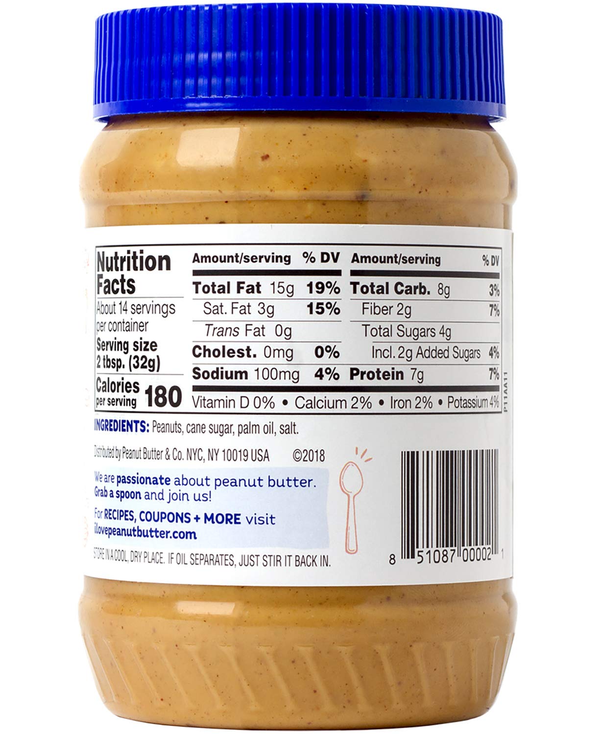 Peanut Butter & Co. Crunch Time Peanut Butter, Non-Gmo Project Verified, Gluten Free, Vegan, 16 Ounce (Pack Of 3)