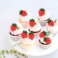 Keaziu 25 Pack Red Strawberry Cupcake Toppers Strawberry Theme Party Cupcake Picks For Birthday Wedding Party Baby Shower Summer