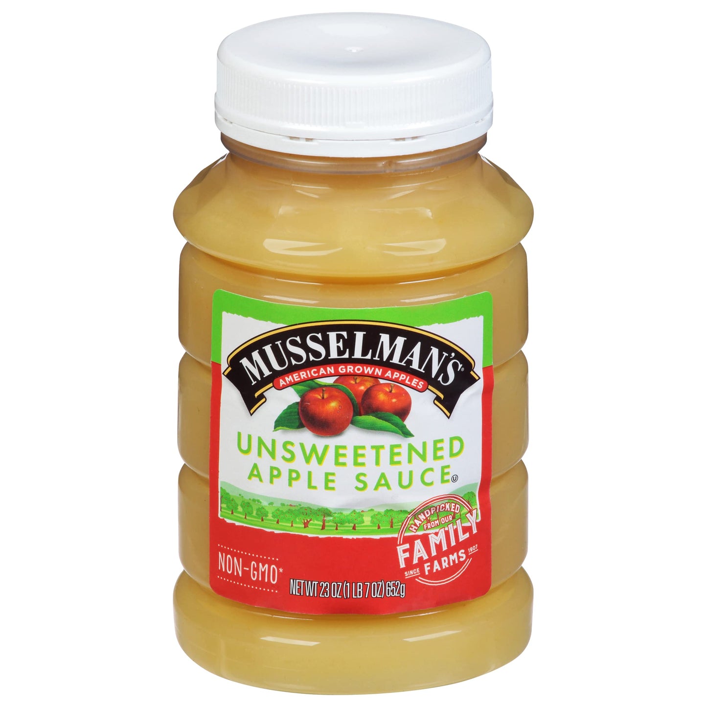 Musselman'S Natural Unsweetened Applesauce 23 Oz