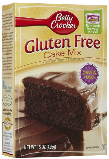 Betty Crocker, Gluten Free, Devils Food Cake Mix, 15Oz Box (Pack Of 4)