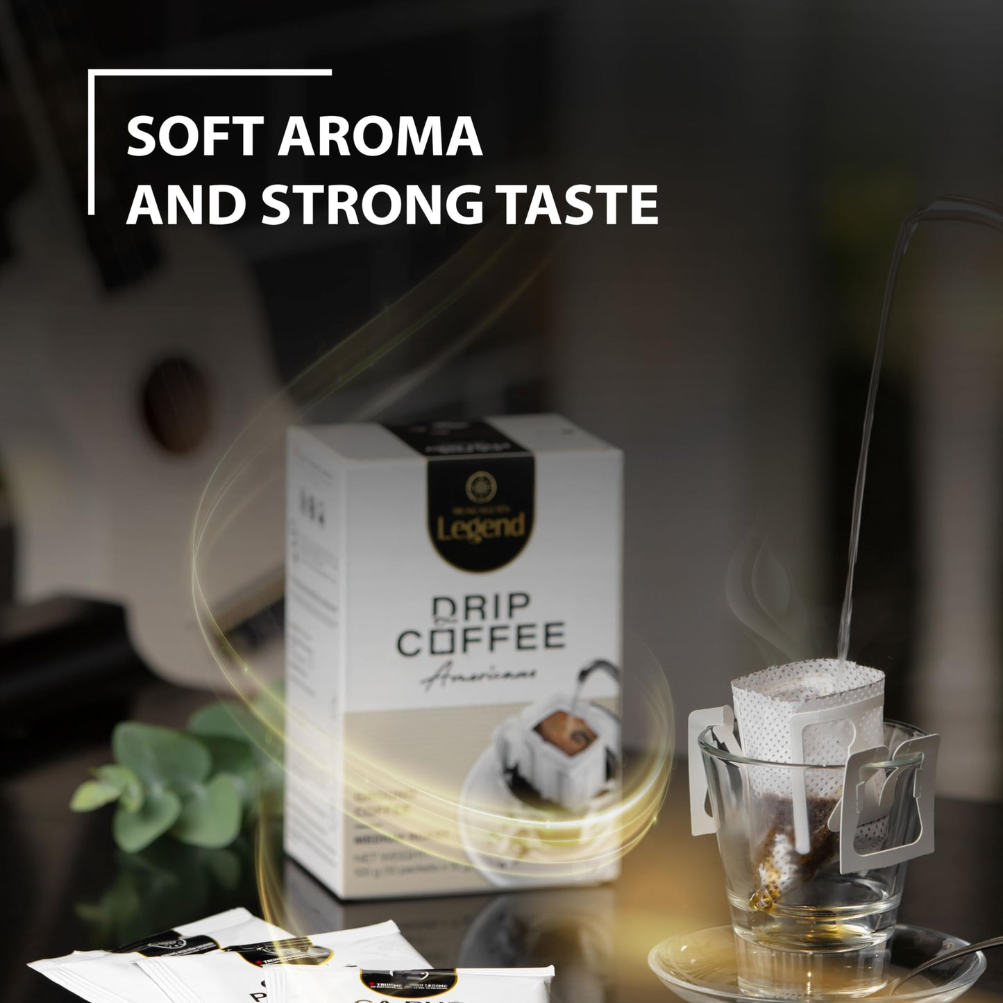 Trung Nguyen Legend Vietnamese Blend Signature Hand Drip Coffee Bag, Single-Served Pour Over Coffee, Portable Filter Bag For Tra