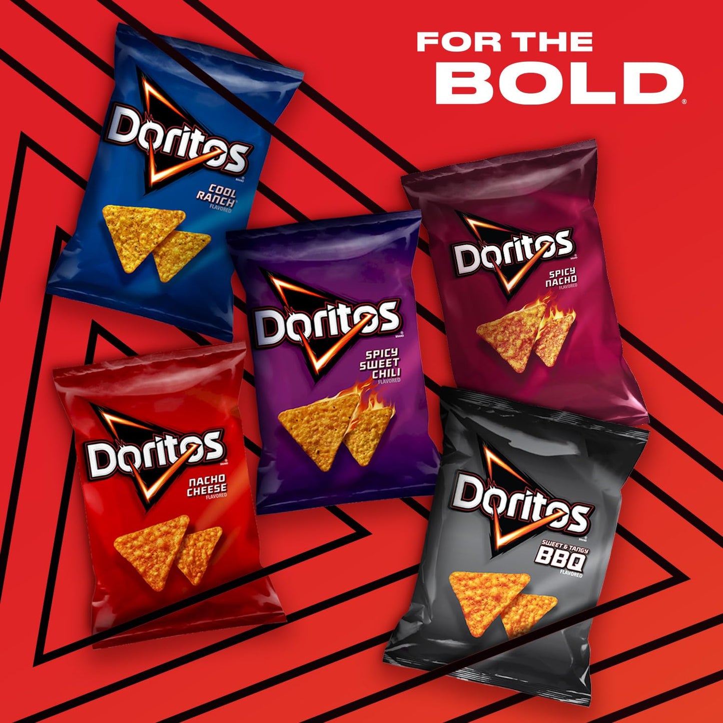 Doritos Flavored Tortilla Chips Variety Pack (Pack Of 21)