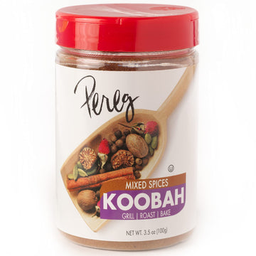 Pereg Baharat Koobah Seasoning (3.50 Oz) - Mediterranean Middle Eastern Spice Mix for Authentic Recipes - Sweet & Smoky Flavor -