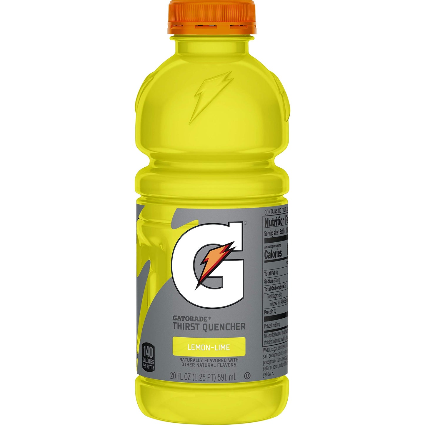 Gatorade Thirst Quencher Lemon-Lime, 20 Ounce Bottles (Pack Of 12)