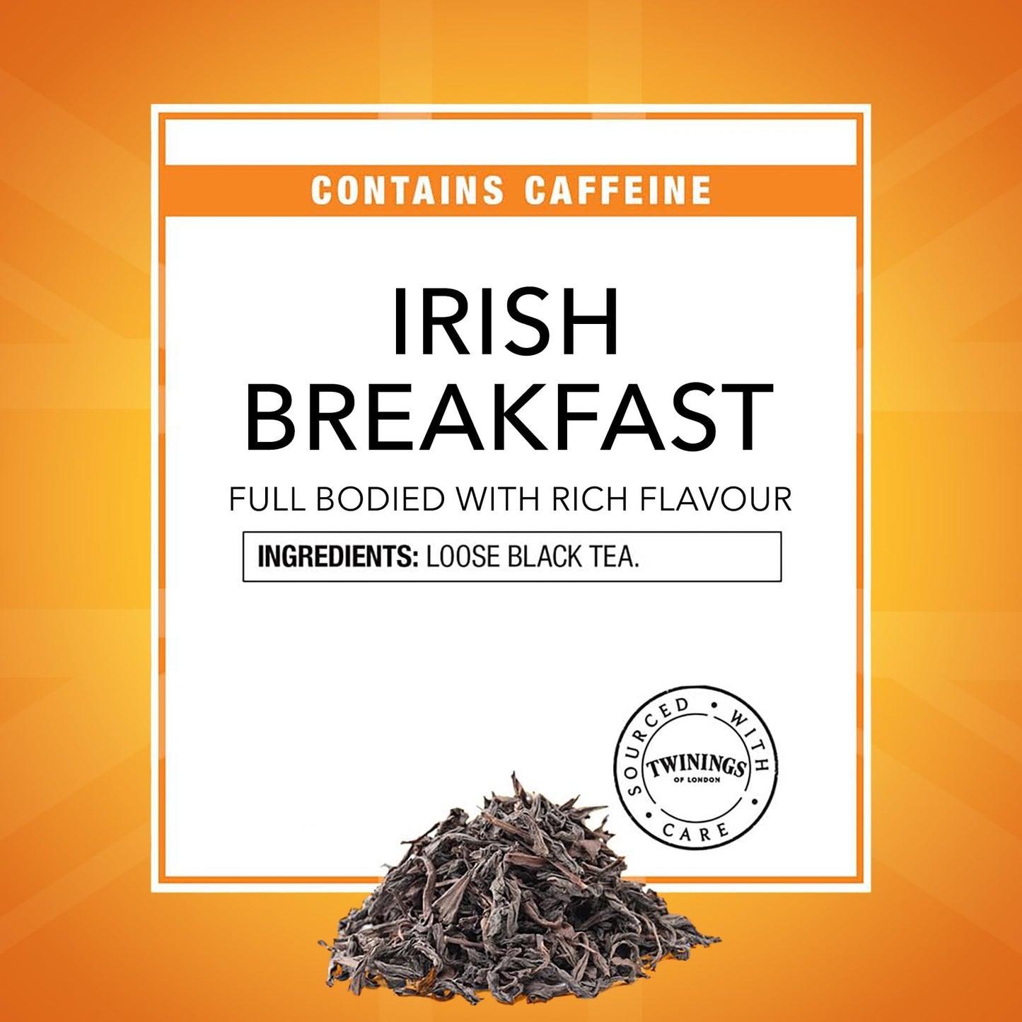 Twinings Irish Breakfast Loose Tea, 3.53 Ounce Tins (Pack of 6), Smooth, Flavourful, Robust Black Tea Leaves, Caffeinated, Enjoy
