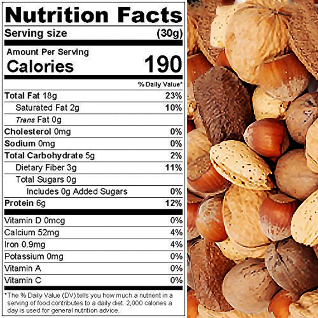 Presto Sales Mixed Nuts in Shell, 160 oz, Raw and All Natural, 10 lb Box