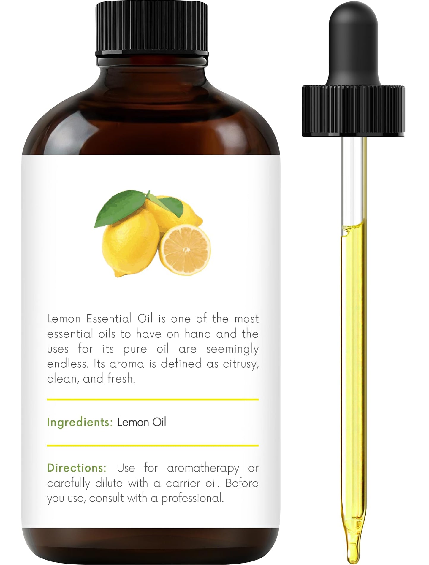 Handcraft Lemon Essential Oil - 100% Pure And Natural - Premium Therapeutic Grade Essential Oil For Diffuser And Aromatherapy -