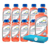 Electrolit Zero Strawberry Hydration Drink with Electrolytes 21 fl oz Plastic Bottle 10 Pack + 1 Microfiber Cooling Towel by KOO